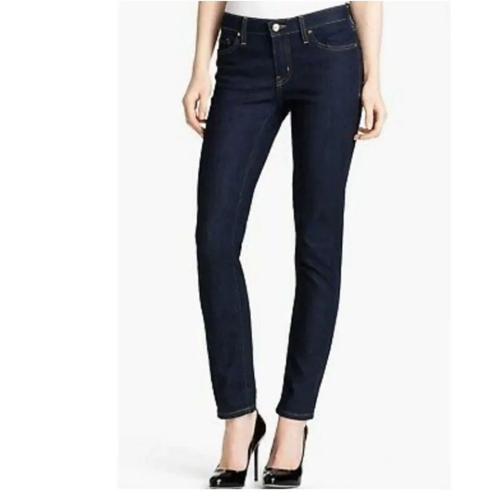 Kate Spade Size 25x24 Broome Street Skinny Women's Denim‎ Blue Jeans Career Slim
